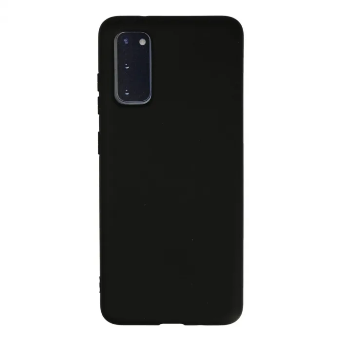 Samsung Galaxy S20 Kılıf Nano İçi Kadife Silikon - Siyah