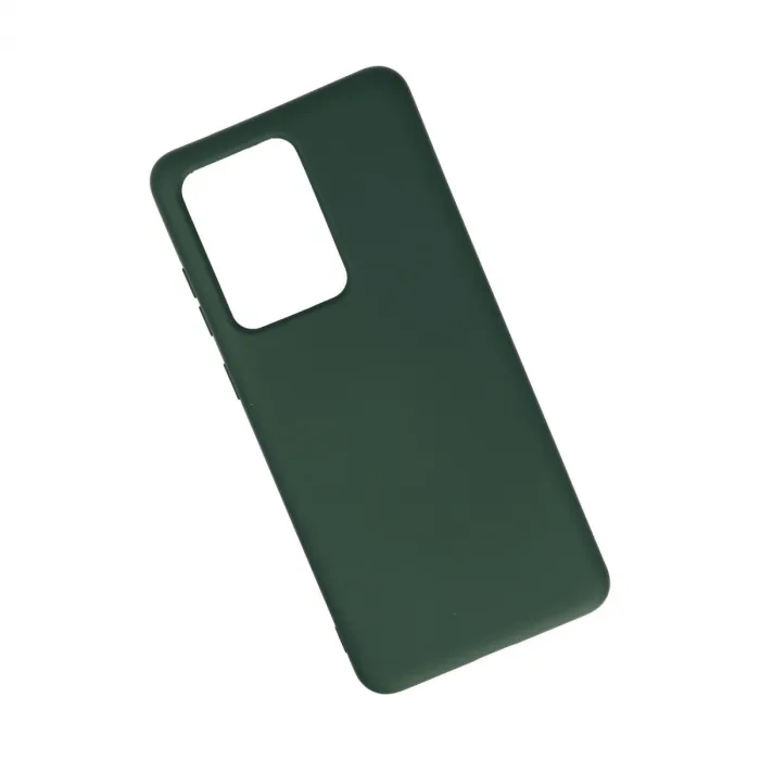 Samsung Galaxy S20 Ultra Kılıf Nano İçi Kadife Silikon - Koyu Yeşil