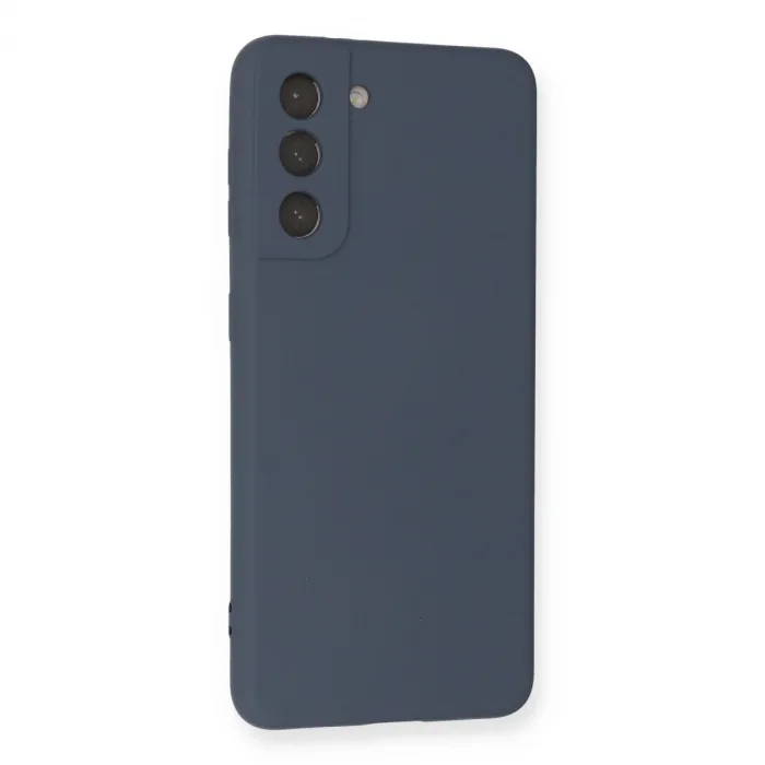 Samsung Galaxy S21 Kılıf Nano İçi Kadife Silikon - Gri