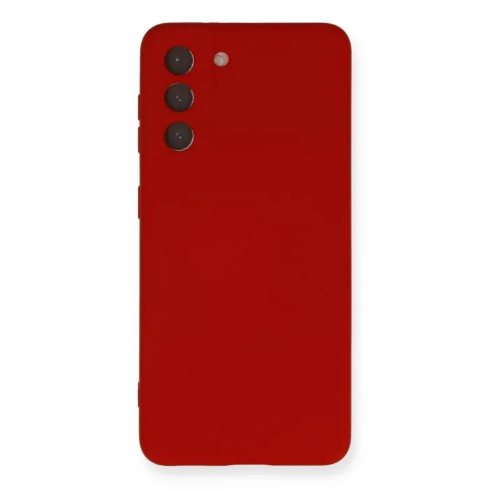 Samsung Galaxy S21 Kılıf Nano İçi Kadife Silikon - Kırmızı