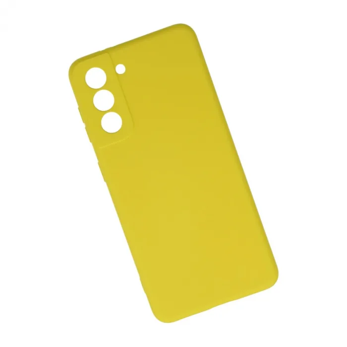 Samsung Galaxy S21 Kılıf Nano İçi Kadife Silikon - Sarı