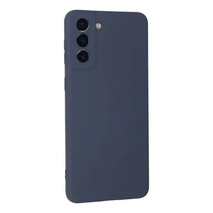 Samsung Galaxy S21 Plus Kılıf Nano İçi Kadife Silikon - Gri