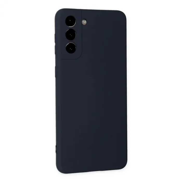 Samsung Galaxy S21 Plus Kılıf Nano İçi Kadife Silikon - Lacivert