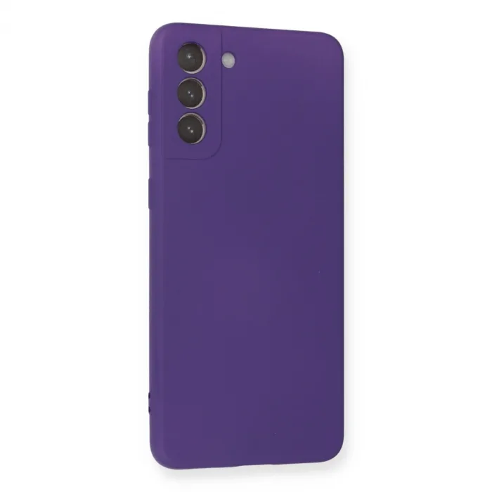 Samsung Galaxy S21 Plus Kılıf Nano İçi Kadife Silikon - Mor