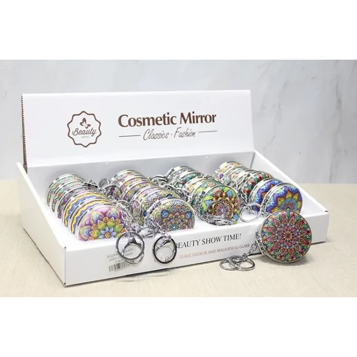 Taşlı El Aynası Anahtarlık Alk3771