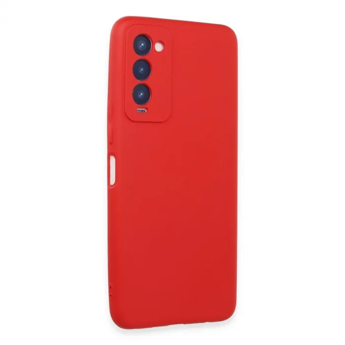 Tecno Camon 18 Kılıf First Silikon - Kırmızı