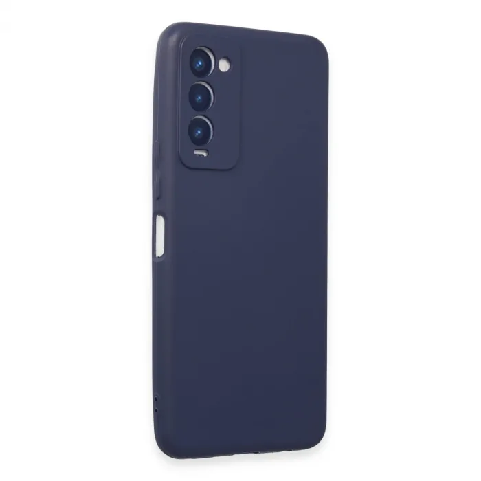 Tecno Camon 18 Kılıf First Silikon - Lacivert