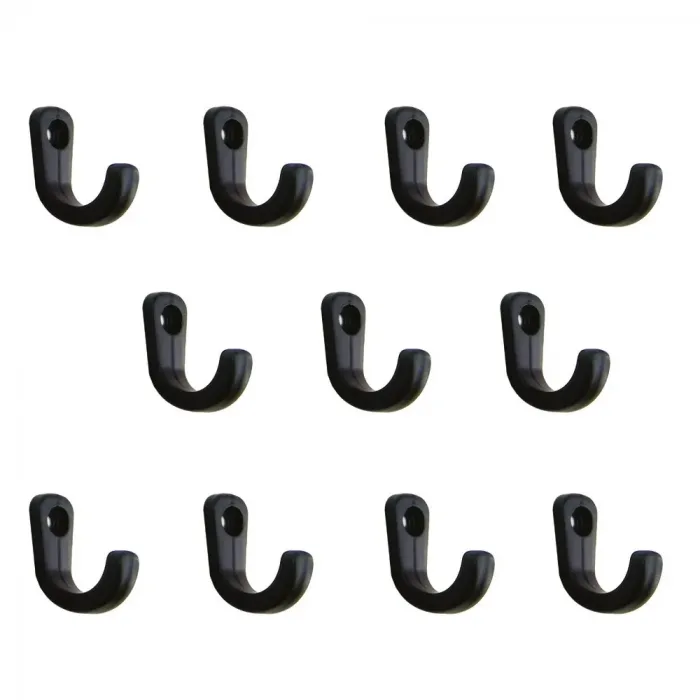 Tekli Anahtar, Bijuteri, Vitrin, Dekor Askısı - Siyah, 10x18x22 Mm