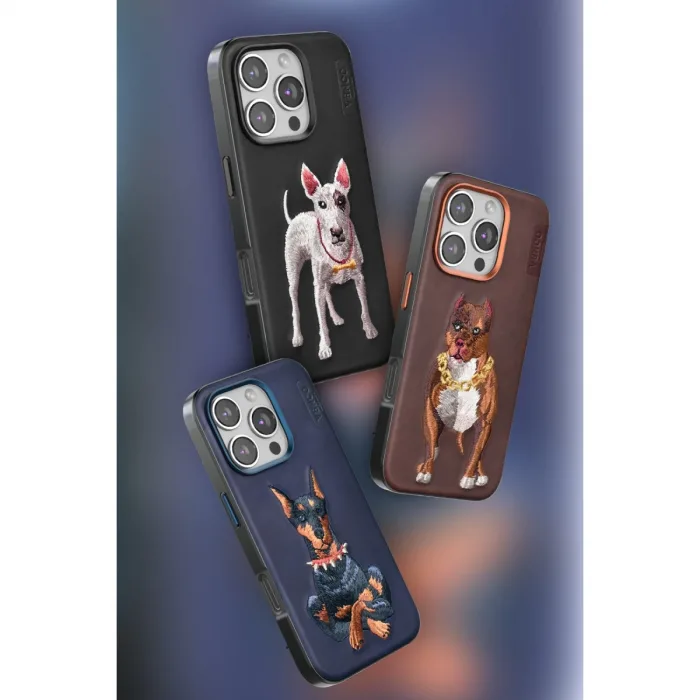 Venco İphone 16 Perma Desenli Kapak - Siyah