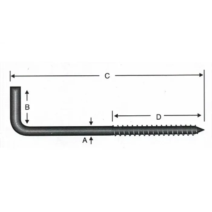 Vidalı Korniş Çivi No:5 - 4x50 - 10 Adet