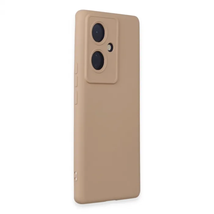 Vivo V29 Lite Kılıf Nano İçi Kadife Silikon - Pudra