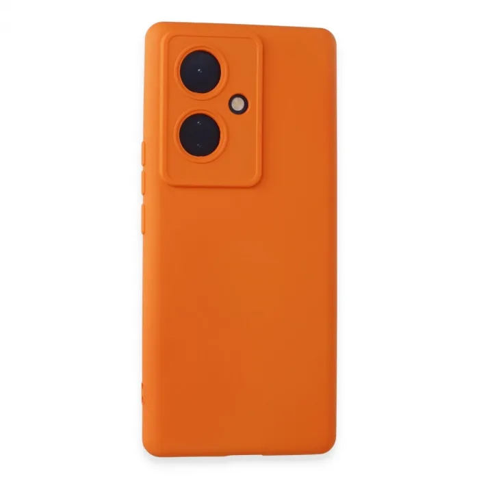 Vivo V29 Lite Kılıf Nano İçi Kadife Silikon - Turuncu