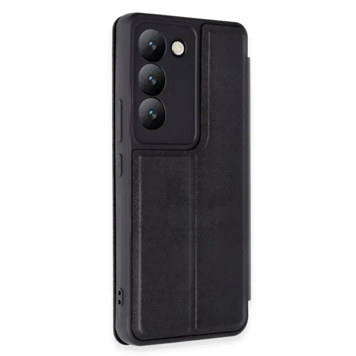 Vivo V30 Lite 4g Kılıf Flip Cover - Siyah