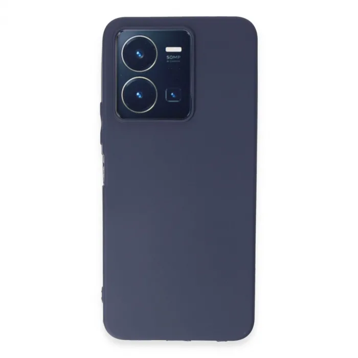 Vivo Y35 Kılıf First Silikon - Lacivert