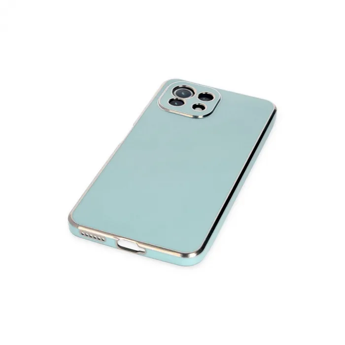 Xiaomi Mi 11 Lite Kılıf Volet Silikon - Açık Yeşil