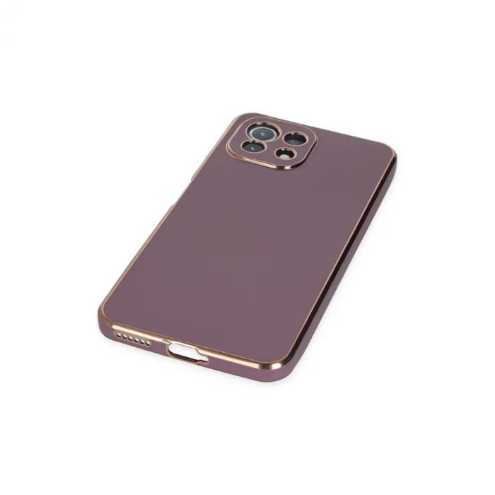 Xiaomi Mi 11 Lite Kılıf Volet Silikon - Mor