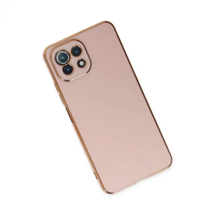 Xiaomi Mi 11 Lite Kılıf Volet Silikon - Pembe