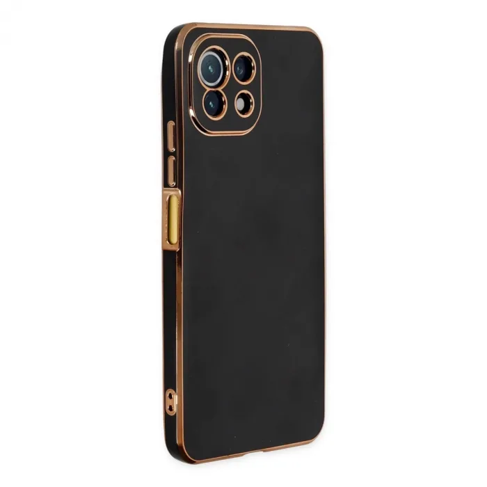 Xiaomi Mi 11 Lite Kılıf Volet Silikon - Siyah