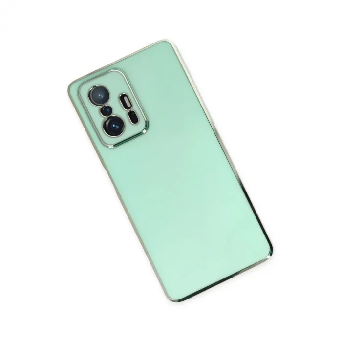 Xiaomi Mi 11t Pro Kılıf Volet Silikon - Açık Yeşil