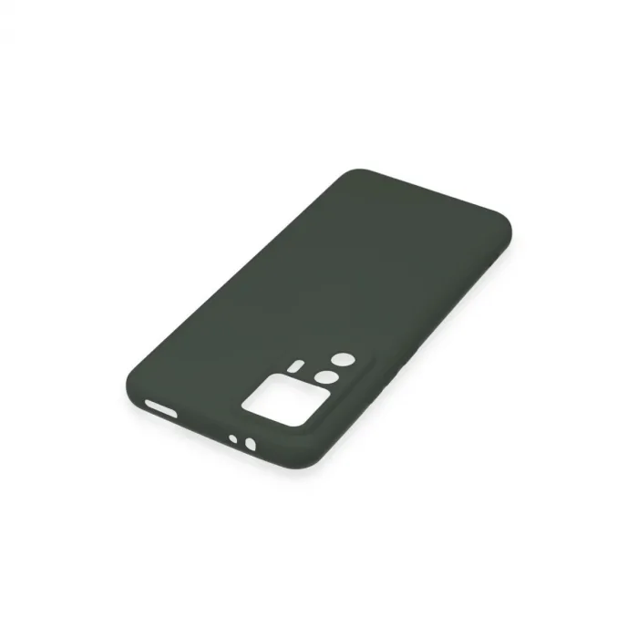 Xiaomi Mi 12t Pro Kılıf Nano İçi Kadife Silikon - Koyu Yeşil