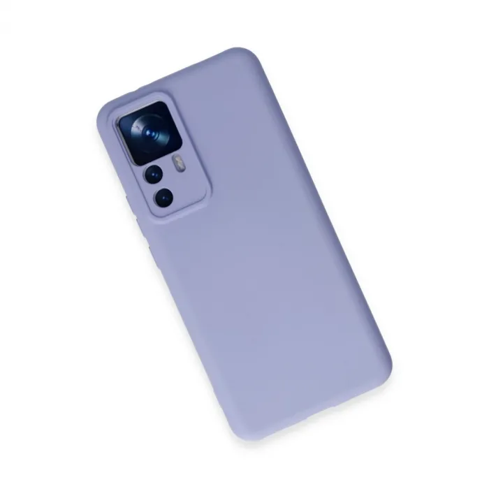 Xiaomi Mi 12t Pro Kılıf Nano İçi Kadife Silikon - Lila