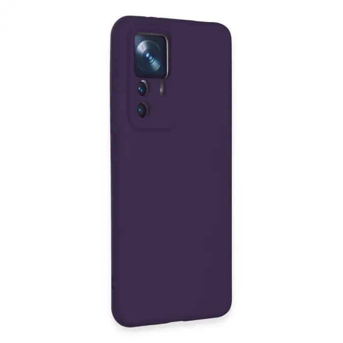 Xiaomi Mi 12t Pro Kılıf Nano İçi Kadife Silikon - Mor