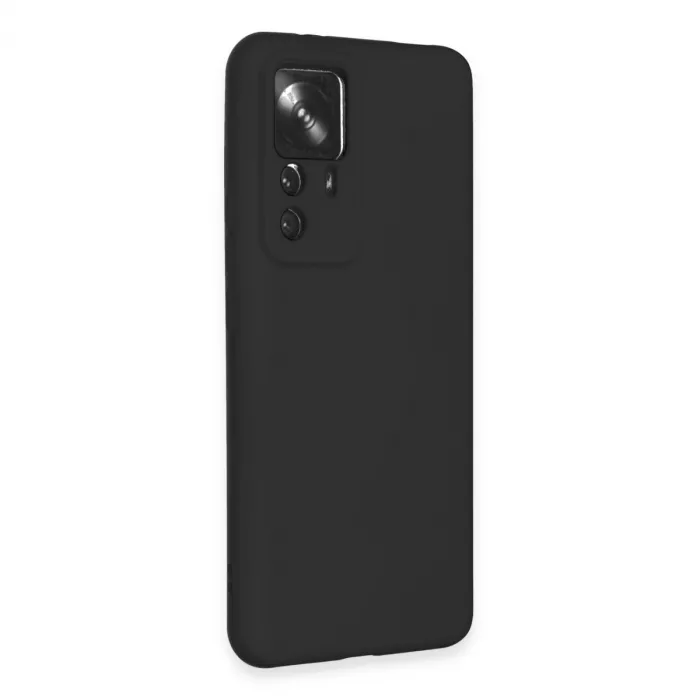 Xiaomi Mi 12t Pro Kılıf Nano İçi Kadife Silikon - Siyah