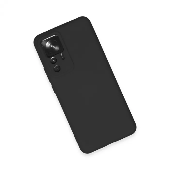 Xiaomi Mi 12t Pro Kılıf Nano İçi Kadife Silikon - Siyah