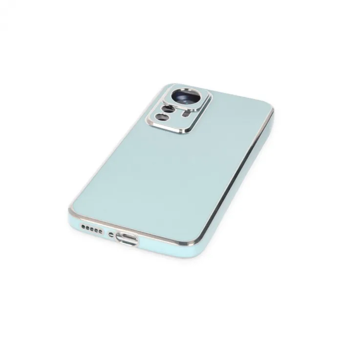 Xiaomi Mi 12t Pro Kılıf Volet Silikon - Açık Yeşil