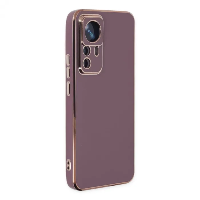 Xiaomi Mi 12t Pro Kılıf Volet Silikon - Mor