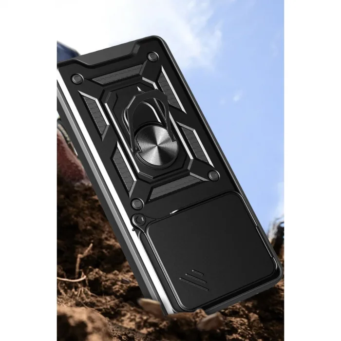 Xiaomi Mi 15 Kılıf Pars Lens Yüzüklü Silikon - Lacivert