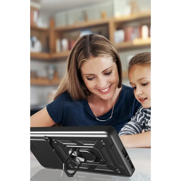 Xiaomi Mi 15 Pro Kılıf Pars Lens Yüzüklü Silikon - Lacivert