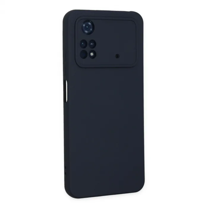 Xiaomi Poco M4 Pro 4g Kılıf Nano İçi Kadife Silikon - Lacivert