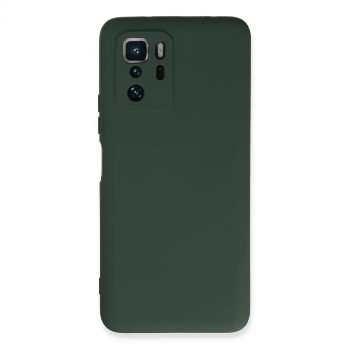 Xiaomi Poco X3 Gt Kılıf Nano İçi Kadife Silikon - Koyu Yeşil