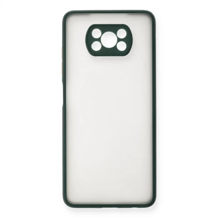 Xiaomi Pocophone X3 Kılıf Montreal Silikon Kapak - Yeşil