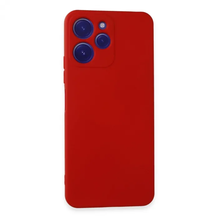 Xiaomi Redmi 12 Kılıf Nano İçi Kadife Silikon - Kırmızı