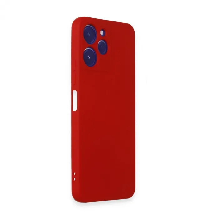 Xiaomi Redmi 12 Kılıf Nano İçi Kadife Silikon - Kırmızı