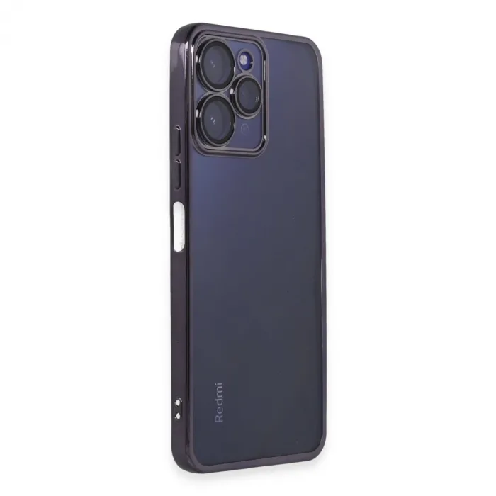 Xiaomi Redmi 12 Kılıf Razer Lensli Silikon - Mor