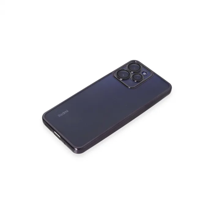 Xiaomi Redmi 12 Kılıf Razer Lensli Silikon - Mor