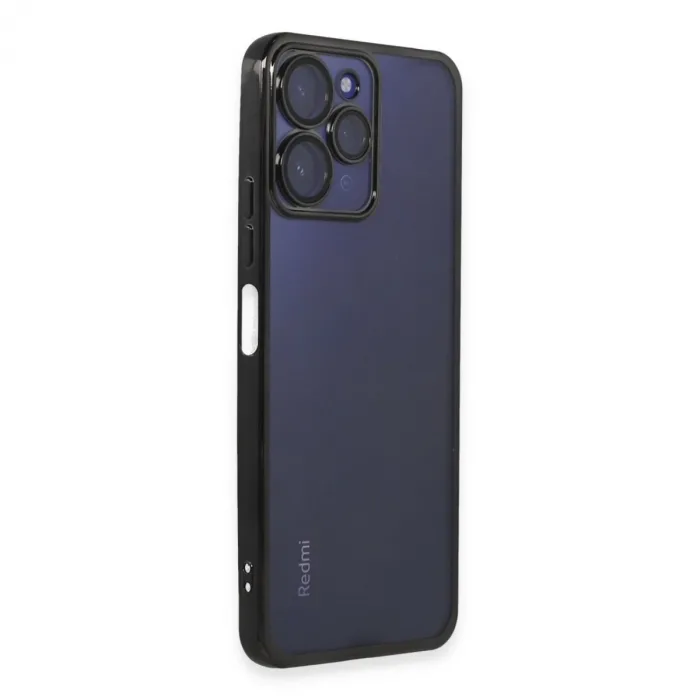 Xiaomi Redmi 12 Kılıf Razer Lensli Silikon - Siyah