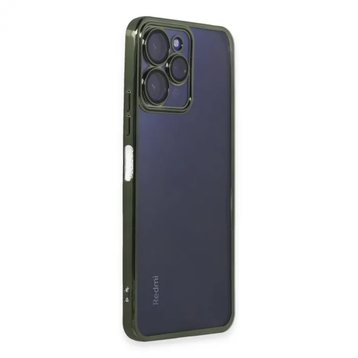 Xiaomi Redmi 12 Kılıf Razer Lensli Silikon - Yeşil