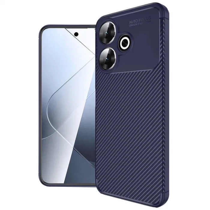 Xiaomi Redmi 13 4g Kılıf Auto Focus Karbon Kapak - Lacivert