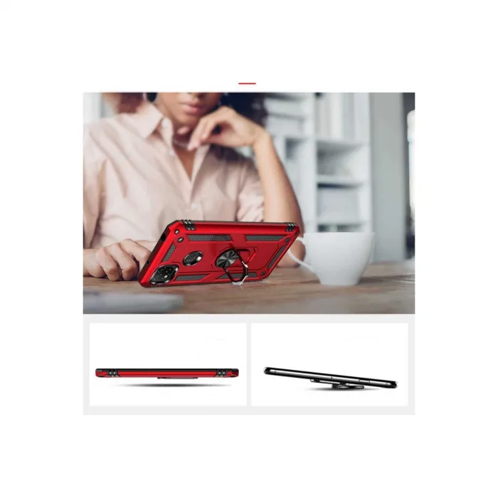 Xiaomi Redmi 9c Kılıf Sofya Yüzüklü Silikon Kapak - Gold