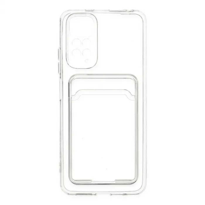 Xiaomi Redmi Note 11 Kılıf Kart Şeffaf Silikon - Şeffaf