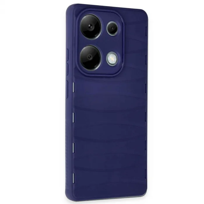 Xiaomi Redmi Note 13 Pro 4g Kılıf Bibercas Silikon Kapak - Lacivert