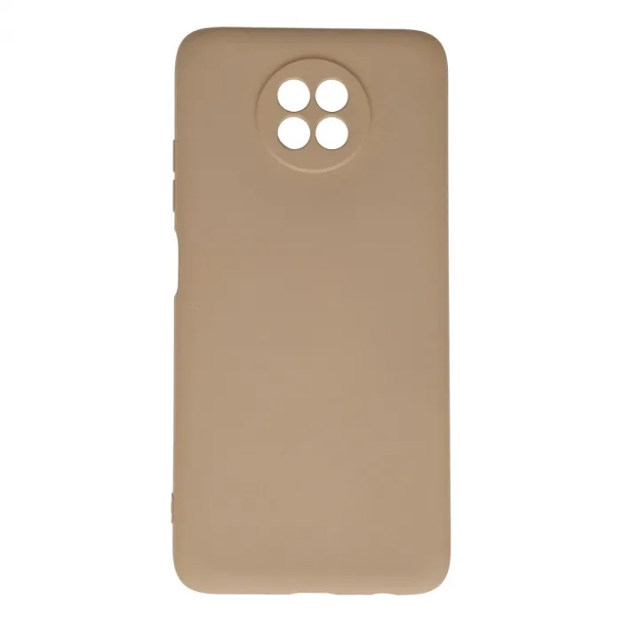 Xiaomi Redmi Note 9 5g Kılıf Nano İçi Kadife Silikon - Bej