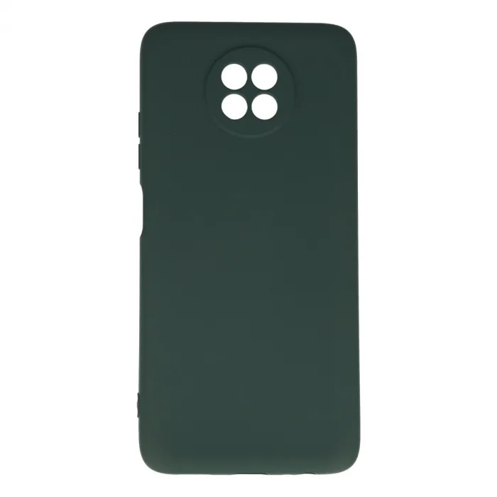 Xiaomi Redmi Note 9 5g Kılıf Nano İçi Kadife Silikon - Koyu Yeşil
