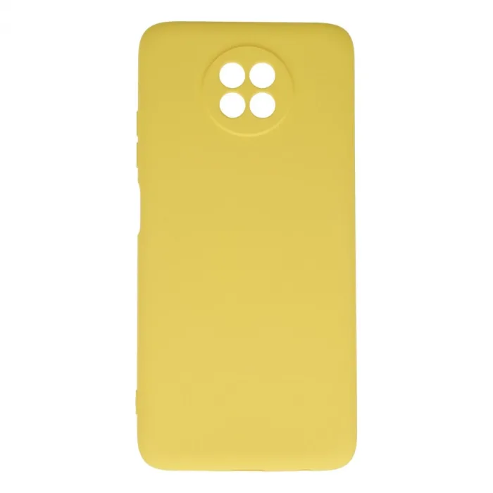 Xiaomi Redmi Note 9 5g Kılıf Nano İçi Kadife Silikon - Sarı