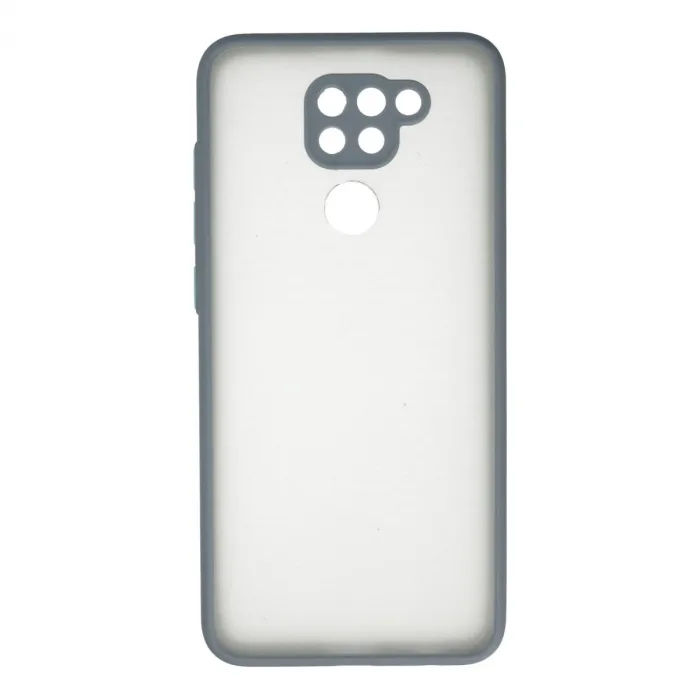 Xiaomi Redmi Note 9 Kılıf Montreal Silikon Kapak - Gri