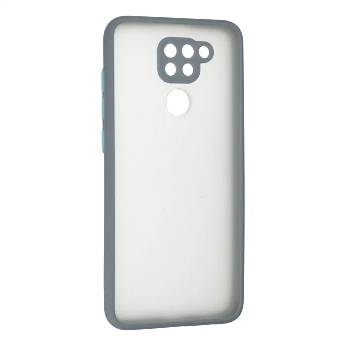 Xiaomi Redmi Note 9 Kılıf Montreal Silikon Kapak - Gri